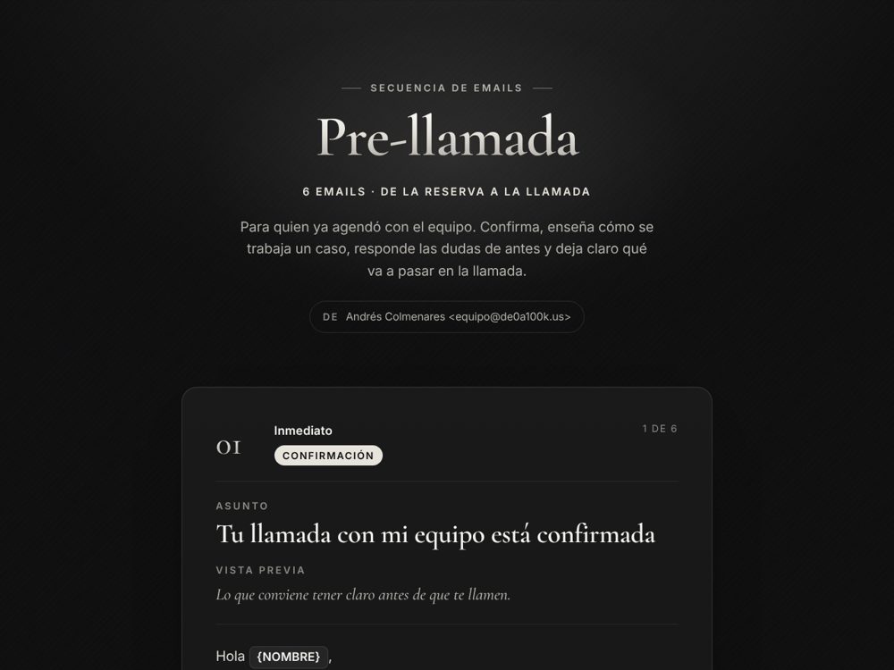 Vista previa pre-llamada